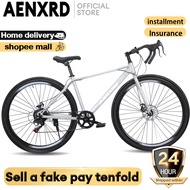 AENXRD 10KG Road Bike 21 speeds  Dangle handlebar bicycle Disc brakes (26")