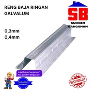 RENG BAJA RINGAN GALVALUM 0,4 0.4 FULL KENCANA 6 METER TRUSS 0,3 0.3