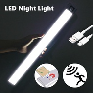Rechargeable Motion Sensor Night Light Wireless USB Bedroom Magnetic LED Light Wardrobe Lamp For Kitchen Cabinet 11/20CM