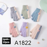 Women's touch screen gloves A1822