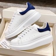 ALEXANDER fashion MCQUEEN dark blue tail casual sports shoe white shoes for men and Mujeres-Al28 I3W