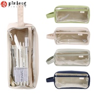 PINLESG Pencil  Cute School Supplies Transparent Stationery Box School Pencil Cases Stationery Bag School Storage