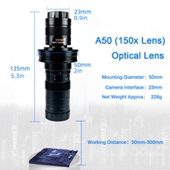 YIZHAN Magnification Adjustable Zoom C-Mount Lens 180x 150x 130x 25mm For HDMI VGA USB Video Microsc