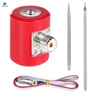 QRP 5M/16.4FT Antenna 14M-30MHz 300W HF Antenna Multifunction Portable Stainless Steel 1/4 Wavelengt