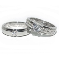 Cincin Kawin Platinum Couple Platina Asli Ukir Nama A144