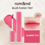 Romand BLUR FUDGE TINT 15 BERRY FIZZ, Romand Lipstick, Lip Tint, Matte Lip Gloss, Lightweight Creamy