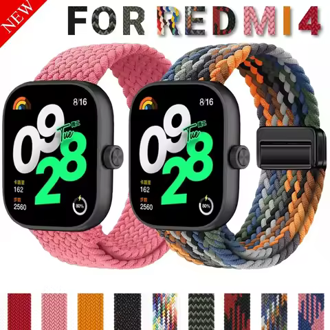 Braided Nylon Strap for Redmi Watch 6 Smart Watch Magnetic Buckle Loop Bracelet for Redmi Watch 6/5/