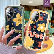 Yellow Flower Casing ph Odd Shape for for OPPO A1 Pro/K A3/S A5/S A7/N/X A8 A9 A11/X/S A12/E/S A15/S A16/S/K A17/K 4G/5G soft case Cute Girls Cool plastic Phones