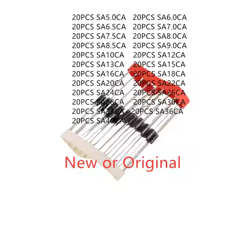 20PCS SA5.0CA SA6.0CA SA6.5CA SA7.0CA SA7.5CA SA8.0CA SA8.5CA SA9.0CA SA10CA SA12CA SA13CA SA15CA SA