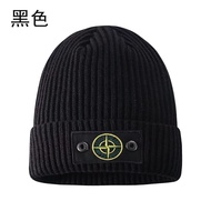 stone island STONE ISLAND Stone Island autumn and winter plus velvet knitted hat casual all-match wo