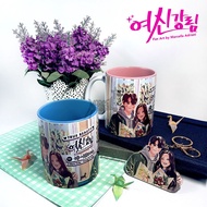 True Beauty Illustration Glass Mug Kdrama Korea Seojun Jukyung Hwang In Youp Mun Ka Young Fan Art