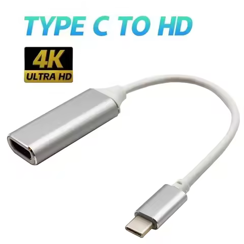 Type C to HDMI-compatible 4K Adapter USB-C Male to HDMI Female Converter Cable Type-C to HD-MI Cable