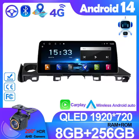 12.3 Inch For Mazda 6 Atenza 3 GJ GL 2015 - 2017 2018 2019 Car Radio Multimedia Video Player Navigat