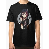 Bang Dream Ran Mitake Hentai Haven Chan Anime Girl Poppin'Party Black T-Shirt Outfit Tee Shirt