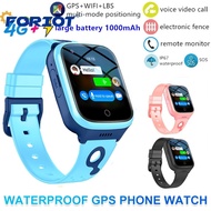 ❤FORIOT❤ Waterproof Kids Smart Watch Anti-lost Safe 4G SIM LBS WiF Position GPS Tracker SOS Call For