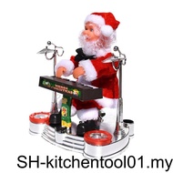 Kids Electric Santa Claus Playing Lifelike Saxophone Toys Drum Toy