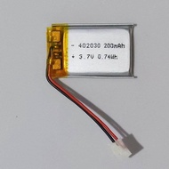 3.7v 200mah  402030 Li-Po li ionแบตเตอรี่เซลล์สำหรับMp3 MP4  กล้องติดรถยนต์