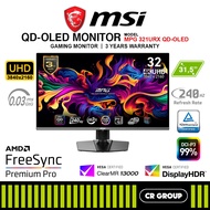 MSI MPG 321URX / 321URXW QD-OLED 31.5-inch UHD 240Hz Gaming Monitor (3Yrs MSI Warranty)