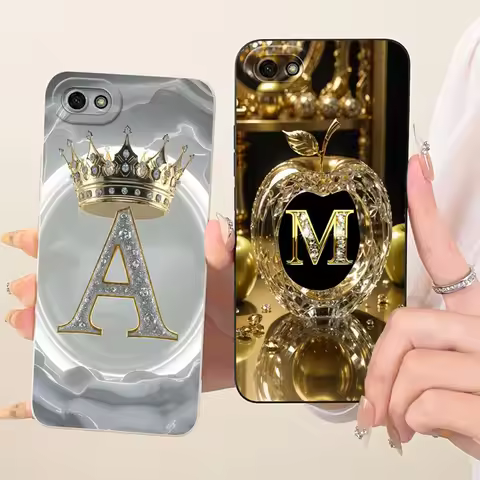 Case For Vivo Y71 Y71i Y71A Y81 Y81i Y81A Cover Crown Letter Soft Silicone Shell For VivoY81 1801 17