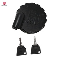 1 Piece 331/45908 331/33064  Cap  Tank Side Lock Cover Black with 2 Keys for  Excavator 3CX 3CXE 4CX