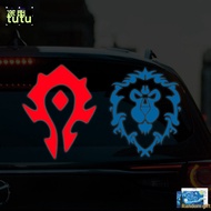 Car Sticker For Tribe Badge WOW Logo Reflective Car Sticker Electric Vehicle Helmet Luggage Reflecti