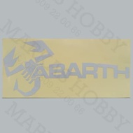 Retro Vintage Antique Sign Decal Sticker Automotive Kalcer Abarth Silver
