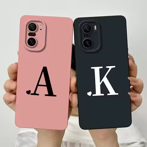 For Xiaomi Poco M5s Case Poco F3 Cover 2207117BPG M2012K11AG Luxury Square Letters POCO F3 M5S Phone