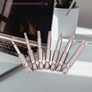 # Health New #  7 Pcs S2 Magnetic Star Screw Driver 5 Point Screwdriver Bits 50mm 1/4" Hex Shank T10