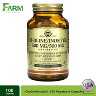 Solgar Choline/Inositol 100 Vegetable Capsules แคปซูล