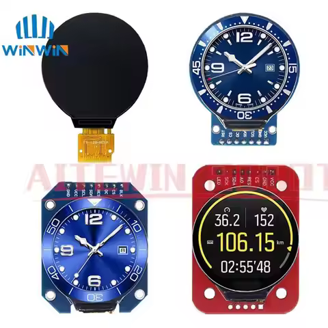 TFT Display 1.28 Inch TFT LCD Display Module Round RGB 240*240 GC9A01 Driver 4 Wire SPI Interface 24
