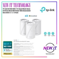 TP-Link BE11000 WiFi 7 Tri-Band Whole Home AI-Driven Mesh Wifi Router With Homeshield Deco BE65 (1 /