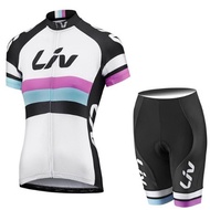 Newest Women Cycling Jersey Set LIV Women MTB Bike Clothes Summer Bicycle Clothing Cycling Set