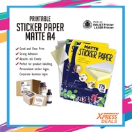 Xpress Deal | [1 PACK] Matte Sticker Paper A4 175gsm || Kraft Sticker Paper A4 Size 175gsm