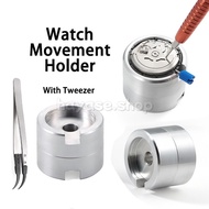 Watch Movement Holder With Tweezers for SKX007 NH34 NH35 NH36 NH37 38 7S26 7S36 4R36 Movement Base W