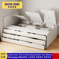 大容量儲物床 bed 油壓床 single bed 實木床 小戶型高箱床 免費送貨 床架 Storage bed 半高床 兒童床 單人床 tatami 地台床 訂造創建愛 牀架 床褥 queen si