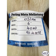 033 x 6"(152MM) x 40MD(20 Kaki) x 91.4MTR Mata Melintang Fishing Net Jaring Tangsi Pukat Ikan Pari I