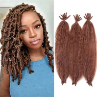 Afro Spring Twist Crochet Hair Pre-Separated Marley Braids Hair Extensions for Women synthetic  Brai