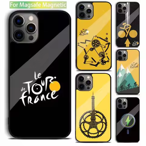 T-Tour De France Bicycle Exercise Phone Case For iPhone 16,15,14,13,12,11,Plus,Pro,Max,Mini Magsafe 