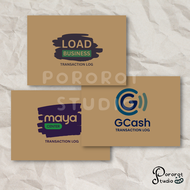 Pororot Studio | GCASH / MAYA / LOAD transaction log tracker notebook kraft