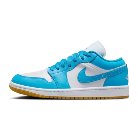 Nike Air 1 Low UNC/Gum Versatile, Slip-Resistant, Durable Low-Top Retro Basketball Shoes Women's Sty