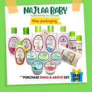 NAJLA Baby Skincare Herbal Oil Baby Balm Kunyit Hitam Essential Herbal Cream Najla Sembelit Eczema H