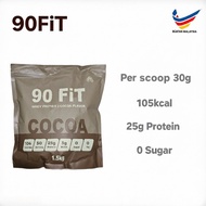 90FIT WHEY PROTEIN ISOLATE 1.5KG  (COCOA CHOCOLATE) 1 PACK= 50 SERVING