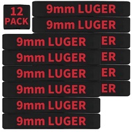 12 Pack Miaozhun 9mm Luger Magazine Marking Bands 9mm Luger Magazine Ammo Caliber Identification Ban
