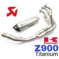 Akrapovic Exhaust Kawasaki Z900 Full System Titanium Piping Manifold Ekzos Muffler Modenas Z9 ABS Mo