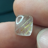 Rutilated Quartz Amethyst Gold Hair 10.5 x 9 x 5 mm 4.55 Ct Original Code A010