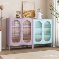 Dining Style Multifunctional Household Iron Wine Cabinet Dining Table Cabinet Kitchen Side Living Ro