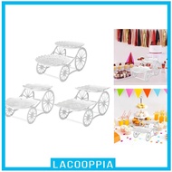 [Lacooppia] Tiered Cupcake Stand Carriage Cupcake Stand Candy Snack Fruit Bowl Stand Serving
