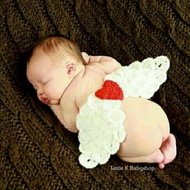 BABY COSTUME KNITTING ANGEL WINGS