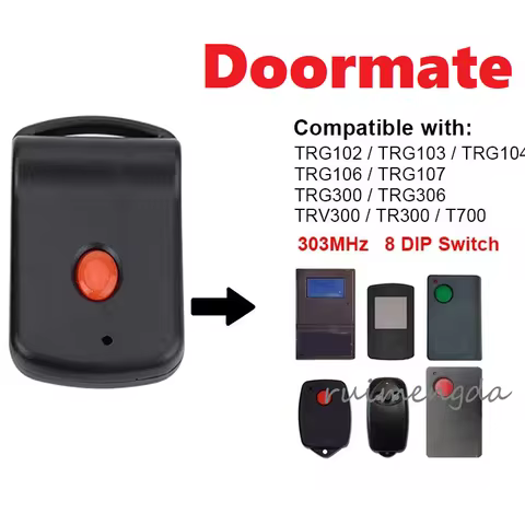 Clone For Doormate 303.00 MHZ Garage Door Remote Key 700T TRG300/306 TR300 TRV300/303 TRG107 TiltAMa