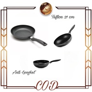 Teflon 21cm And Teflon 24cm Non-Stick Frying Pan Size Frying Pan Non-Stick Teflon Frying Pan